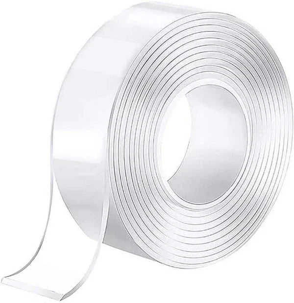 3.0 Meter Double Sided Adhesive Nano Tape Transparent Strong Washable Adhesive Traceless Gel Tape Removable And Reusable Sticky Anti Slip Tape For Home Wall Room Office Decor (5m) Shopcify